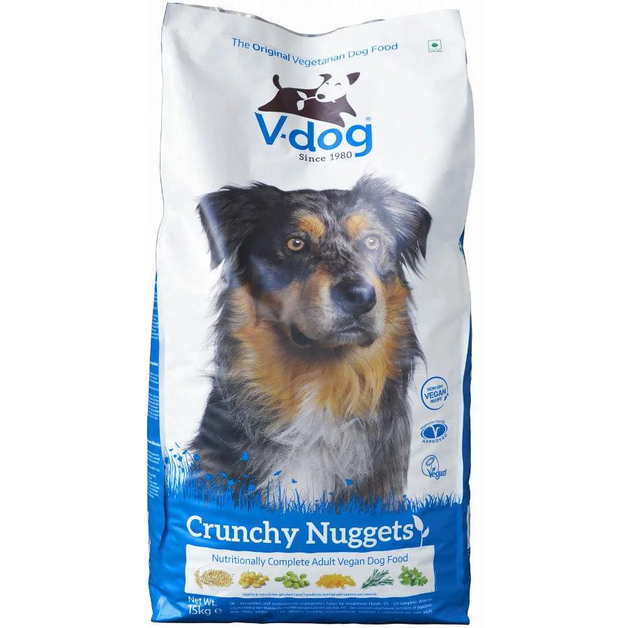 V dog Crunchy Nuggets Vegan Dry Dog Food 15kg Ormskirk Pets