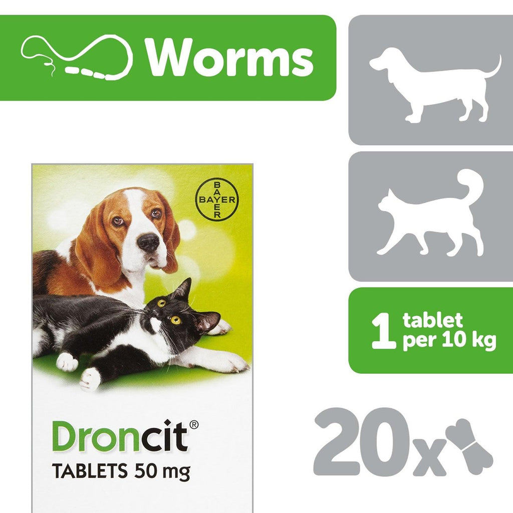 Droncit dog outlet wormer